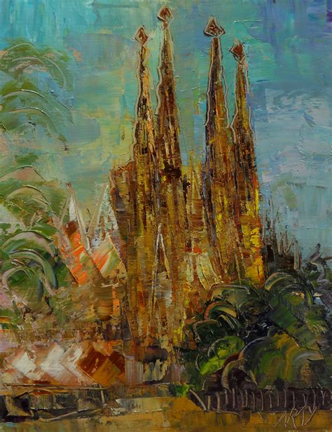 Sagrada Familia Oil On Canvas X Cm Flickr