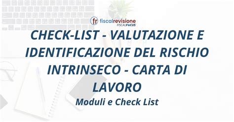 Check List Valutazione E Identificazione Del Rischio Intrinseco