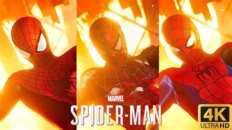 Los 3 Spider Man Comparativa 4k Spider Man Remastered Pc Mods Youtube