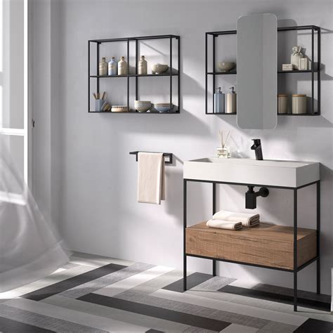 Mobile Da Bagno Sotto Lavabo Outline L X P X H Cm In Acciaio