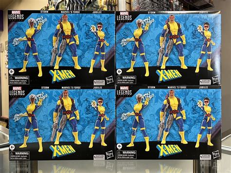 Marvel Legends X Men 6 Inch Figure 3 Pack Series Storm Forge Jubilee In