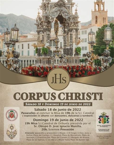 Orihuela Procesi N Del Corpus Christi Con M Sica Y Baile La