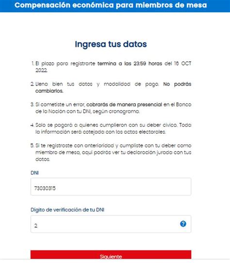 Pago De Soles Para Miembros De Mesa Este Domingo De Octubre