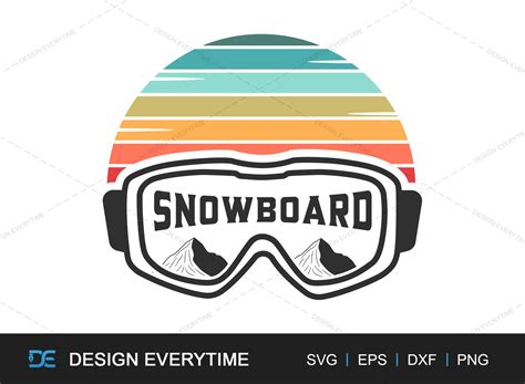 Vintage Snowboarding Typography SVG Graphic By DesignEverytime