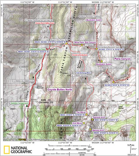 Coyote Buttes North Map