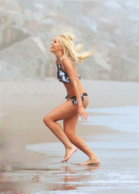 Ava Sambora On The Set Of A Water Photoshoot In Malibu