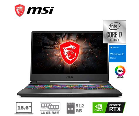 Laptop Gaming Msi Gp Leopard Sfk Led Fhd Hz Core I