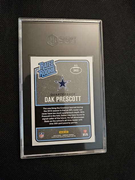 Dak Prescott Donruss Rated Rookie Sgc Ebay