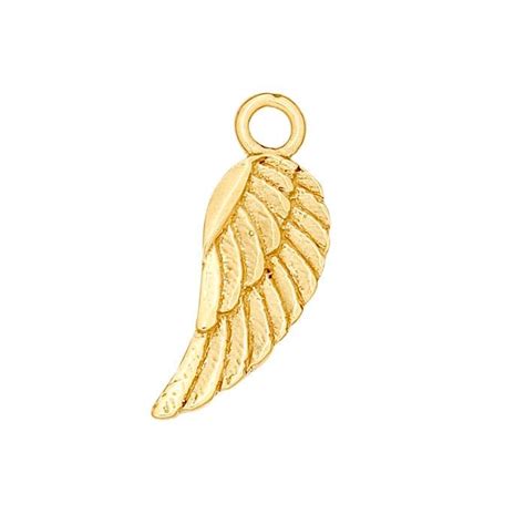 14K Yellow Gold Angel Wing Charm - RioGrande