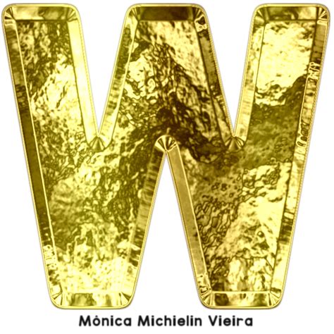 Monica Michielin Alphabets Alfabeto De Ouro Em Formato Png Fundo Porn