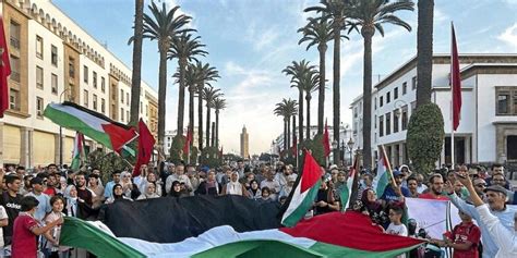 Rabat Des Milliers De Marocains Ont D Fil En Soutien Gaza Et