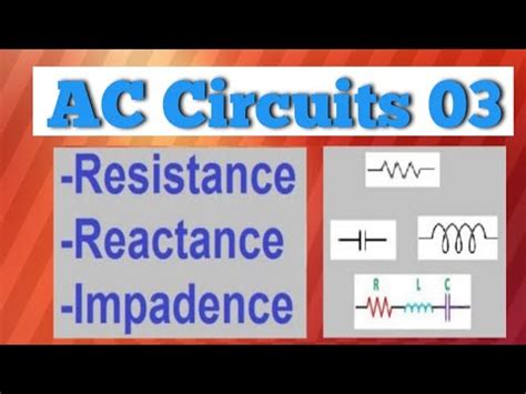 Resistance Reactance Impedance Difference Among Resistance