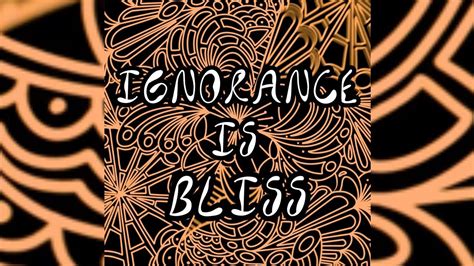 Ignorance Is Bliss Official Lyric Video Jaydon Landworth YouTube