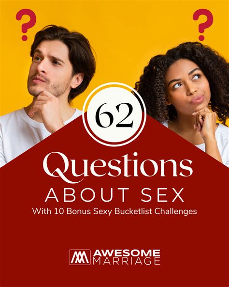 13 Questions About Sex — Awesome Marriage — Marriage Relationships