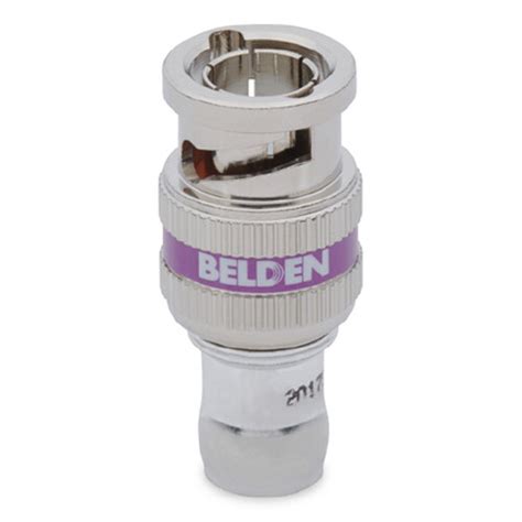 Belden 6 GHz Mini RG59 BNC Compression Connector 1855ABHD1 B H