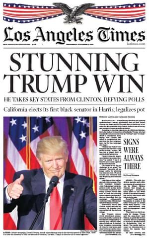 Newspaper front pages cover Trump's victory – in pictures | US news ...