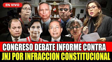 🔴en Vivo Congreso Presenta Informe Contra La Jnj Por InfracciÓn