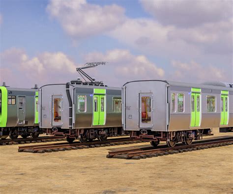 ArtStation - Yamanote Line E235 Series Locomotive - Japanese Train 3D CAD Model | Detailed ...