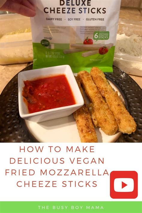 Vegan Dairy Free Mozzarella Sticks Using Daiya Cheeze Sticks