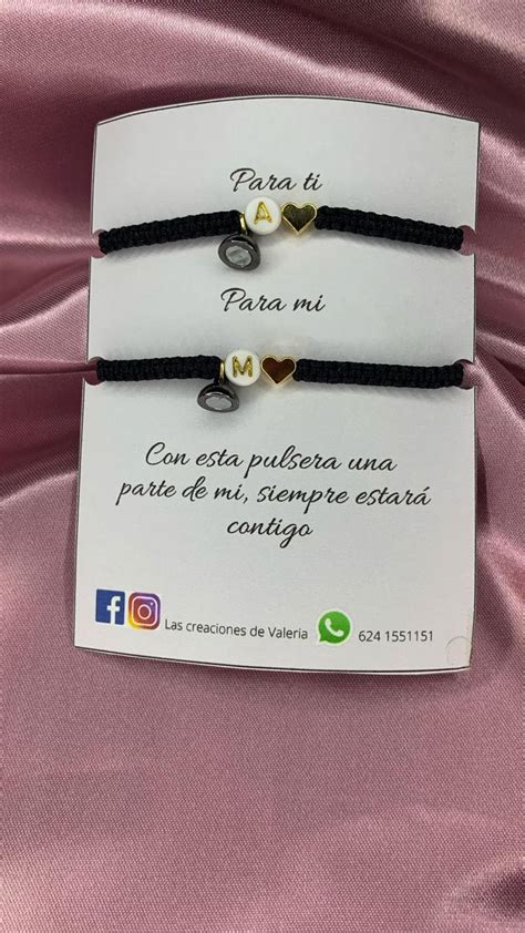 Pulseras Para Parejas Con Iman Pulseras Para Novios Pulseras Con Mensaje Hacer Pulseras