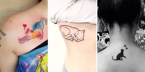 20 adorables idées de tatouages chat Cosmopolitan fr