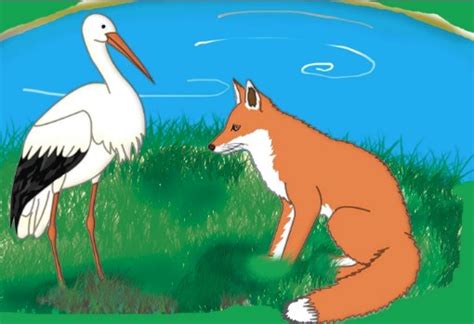 Fox And Crane Story In Hindi लोमड़ी और सारस की कहानी