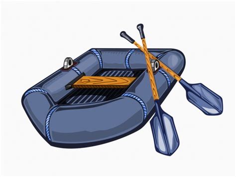 Inflatable Dinghy Vector Art Stock Images Depositphotos