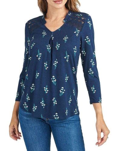 Blue Daniel Rainn Tops For Women Lyst