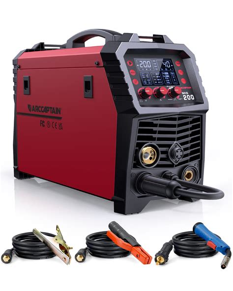 Buy ARCCAPTAIN MIG Welder 200Amp 6 In 1 MIG Less Flux Core MIG Stick