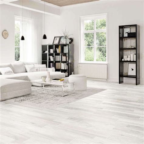 Carrelage Sol Antid Rapant Norway Blanc Carrelage Imitation Parquet