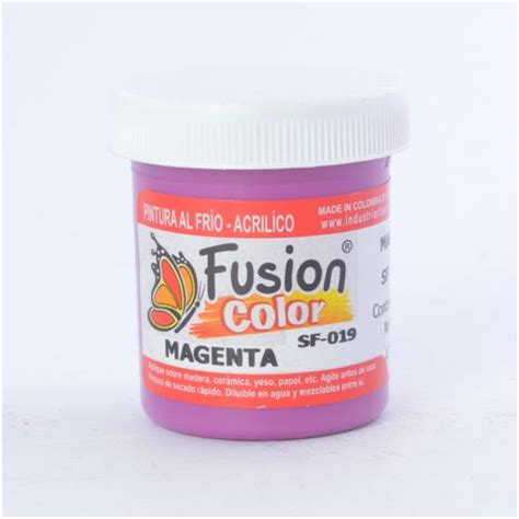 PINTURA AL FRIO FUSION COLOR X60 ML MAGENTA Papeleriaeditorialzapata