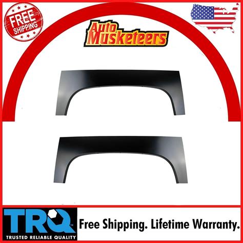 TRQ Pickup Truck Bed Wheel Arch Repair Panel 20 Gauge Steel Pair For