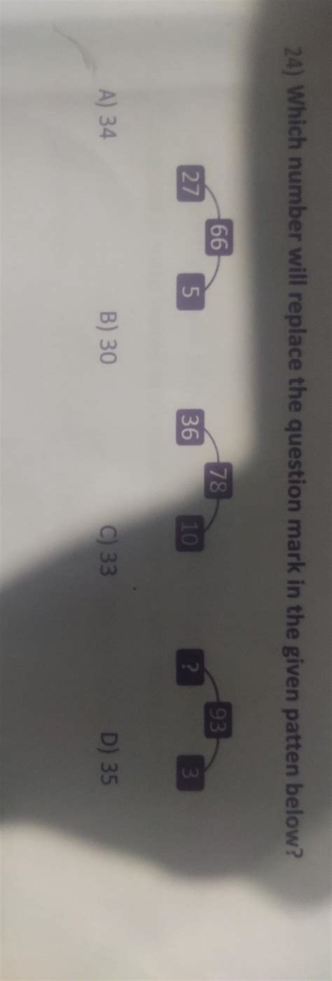 Which Number Will Replace The Question Mark In The Given Pattern Below