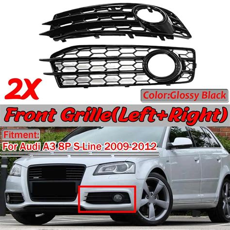 Left Right A P Fog Light Grille Car Front Fog Light Lamp Cover