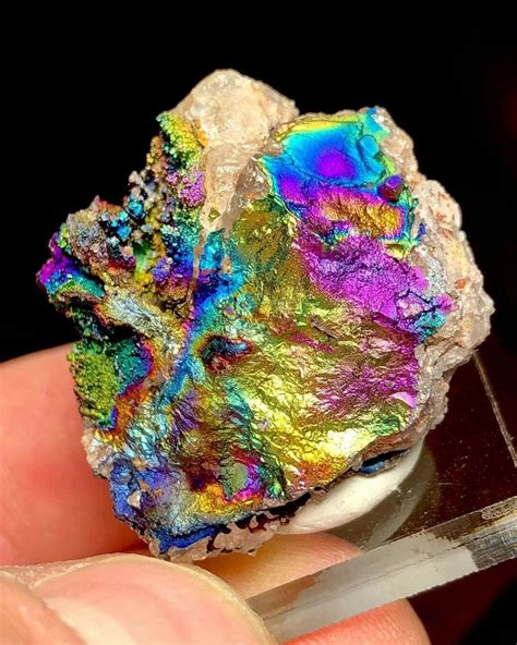 Quartz Coated In Iridescent Turgite From Graves Mountain Georgia The