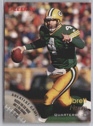 Fleer Football Card Brett Favre Reggie White Lot Cards