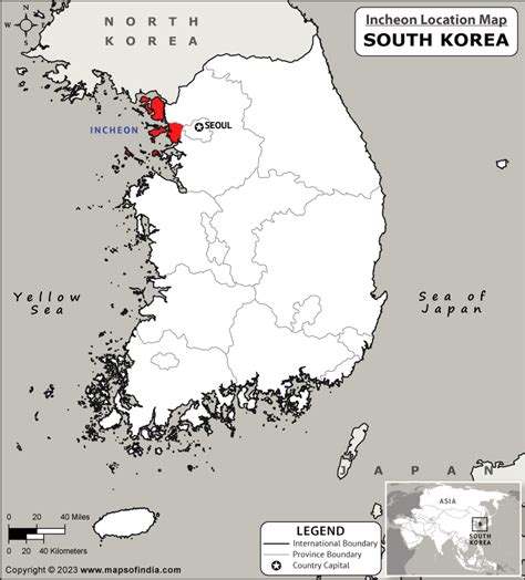 Where Is Incheon Located In South Korea Incheon Location Map In The