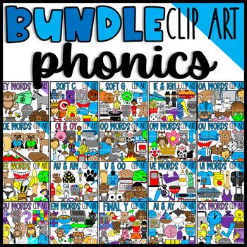 Phonics Clip Art BUNDLE by Mr Fox | TPT