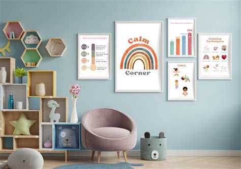 Calming Corner Poster Classroom Boho Calm Down Corner Printable