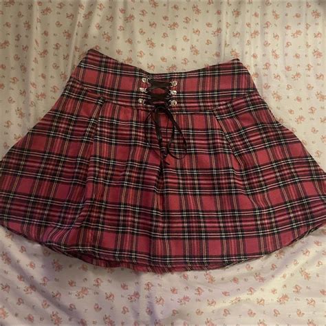 Shein Plaid Mini Skirt ☆ ☆ ☆ Super Cute Pleated Depop