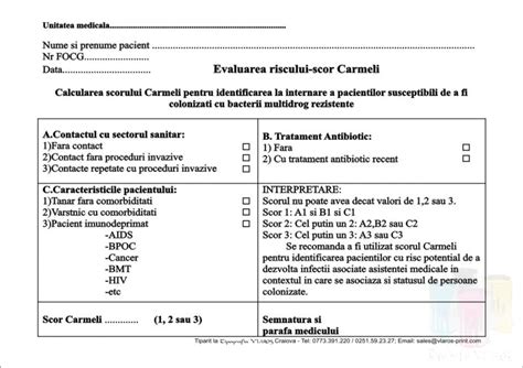 Fisa Evaluare A Riscului Carmeli