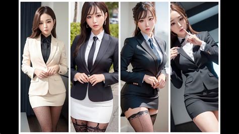 Office Women S Suit Pantyhose Lookbook Aiart Lookbook Ol Youtube