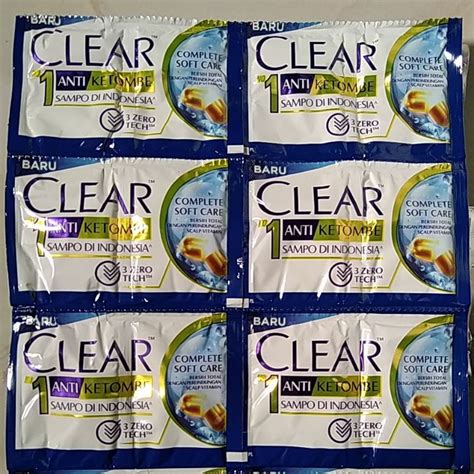 Jual Sashet Shampoo Clear Ml Renceng Sampo Clear Anti Ketombe