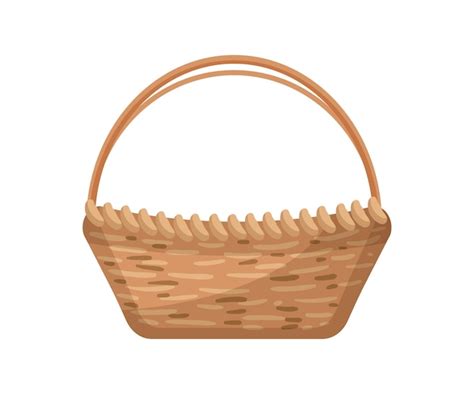 Premium Vector Vector Illustration Of Wicker Basket