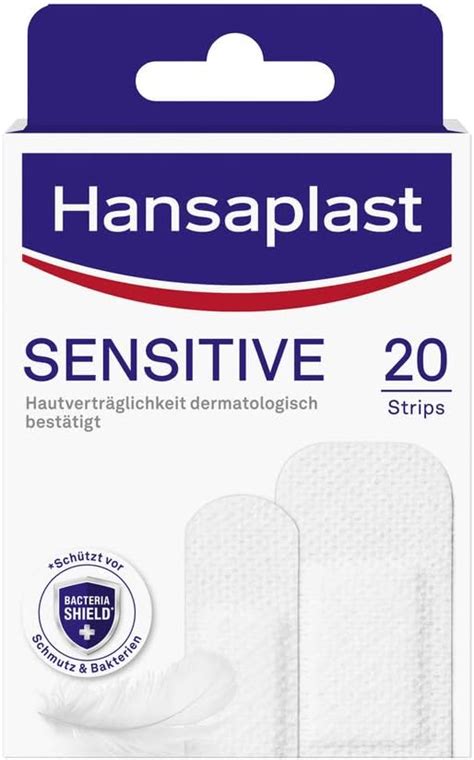 Hansaplast Sensitive Pflaster 20 Strips Hautfreundliche Und