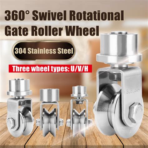 U V Groove Universal Wheel Swivel Rotational Sliding Gate Roller