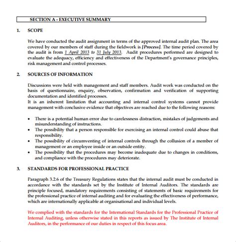 Audit Findings Report Template 3 PROFESSIONAL TEMPLATES