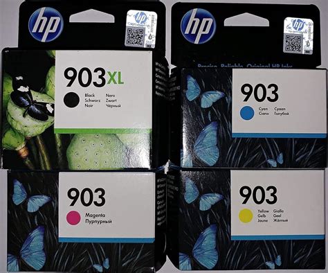 HP 903Xl Black And HP 903 1x Cyan Magenta Yellow Original Ink