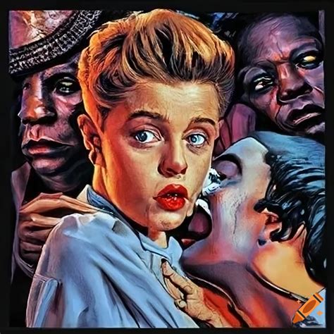 Noir Graphic Novel Cover Of Vivacious Lsd By Norman Rockwell On Craiyon