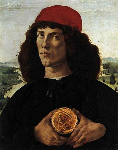 Botticelli Uomo Con Medaglia Di Cosimo Il Vecchio 480 Sandro